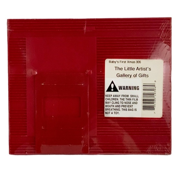 Baby’s First Christmas Photo Picture Frame Santa Christmas Tree Red Multicolor - Picture 3 of 11